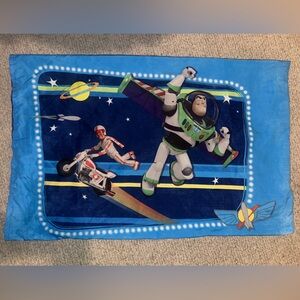 Disney Buzz Lightyear Space Throw Blanket - Blue, Green, White